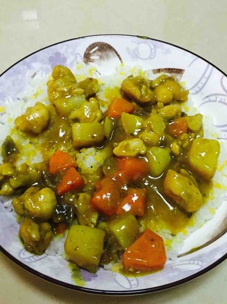 Potato Curry Chicken Rice