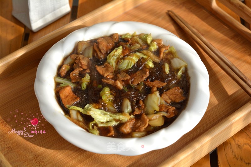 #trust之美#chinese Cabbage Pork Vermicelli recipe