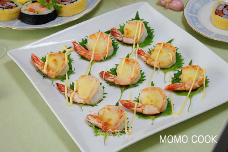 [momo New Year's Eve Dishes] Auspicious Ruyi Cheese Potato Grilled Prawns recipe