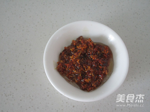 Sweet-scented Osmanthus Red Bean Barley Rice Cake Soup recipe