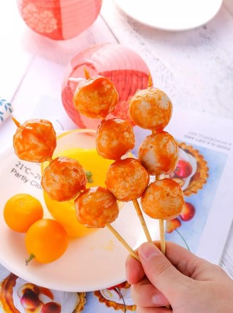 Fish Ball Skewers Baby Food Supplement Recipe