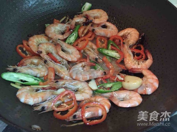 Griddle Shrimp Stir-fried Vegetarian Vegetables recipe