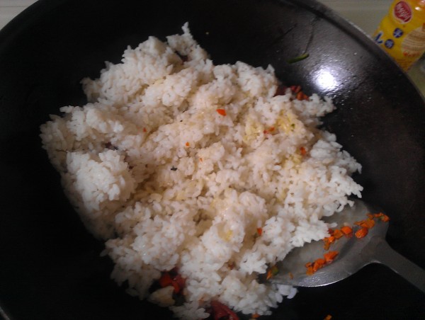 Duck Intestine Fried Rice recipe