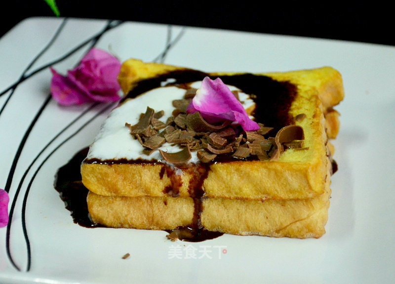 #aca烤明星大赛#chocolate West Toast recipe