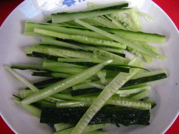 Cucumber with Konjac recipe