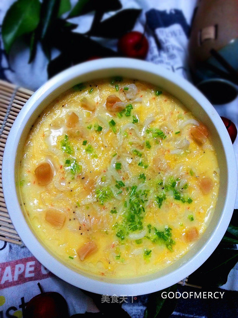 Delicious and Invincible~spring Health Soup~scallops, Whitebait, Sea Rice Custard recipe