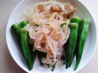 Healthy Double Heroes --- Cold Jellyfish Okra recipe