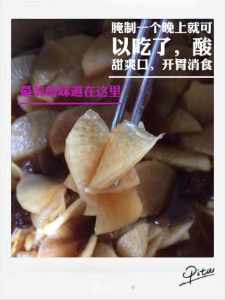 Radish with Plum Sauce recipe
