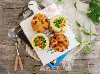 #the 4th Baking Contest and is Love to Eat Festival# Scallion Sausage Cheese Cup Bread recipe