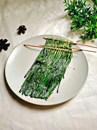 Roasted Chives in Sauce