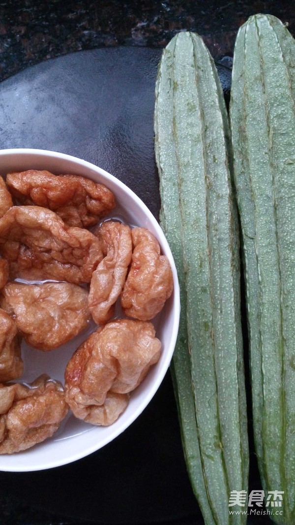 Loofah Fried Gluten recipe