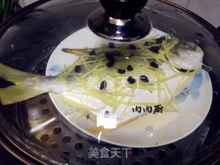 Traditional Cantonese Cuisine Steamed Golden Pomfret#肉肉厨 recipe