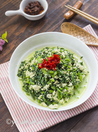 Chrysanthemum Tofu recipe