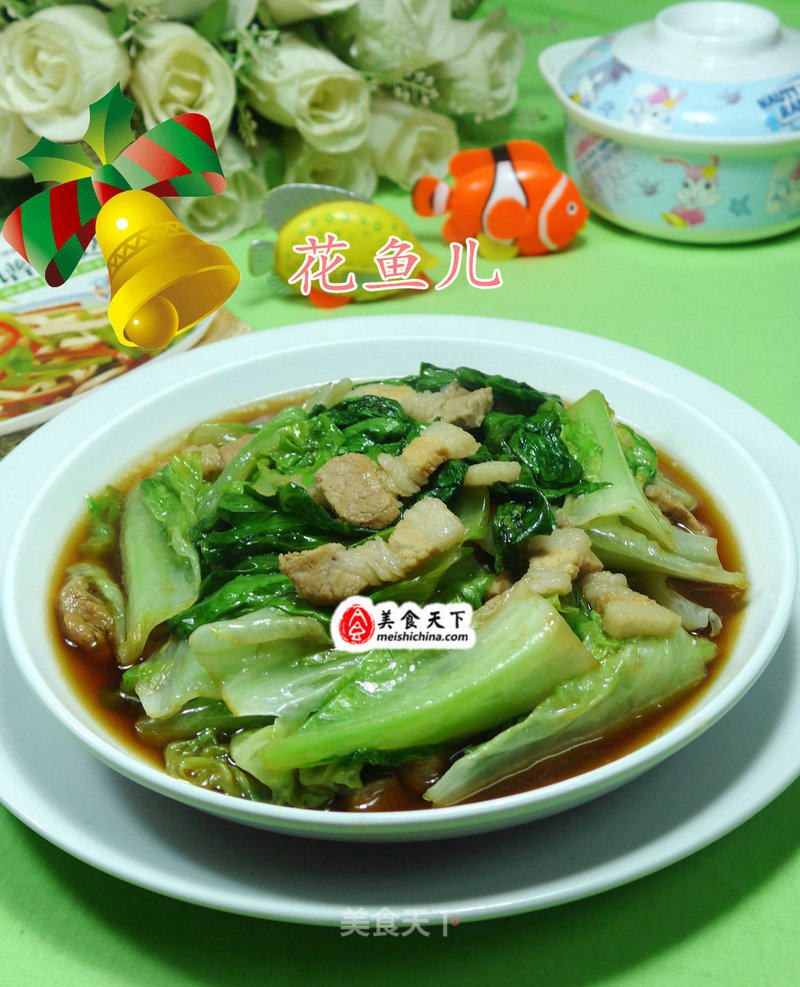 Stir-fried Pork Belly with Lettuce recipe