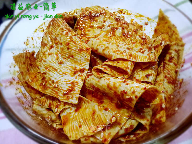 Homemade Soy Oil Skin Spicy Strips recipe