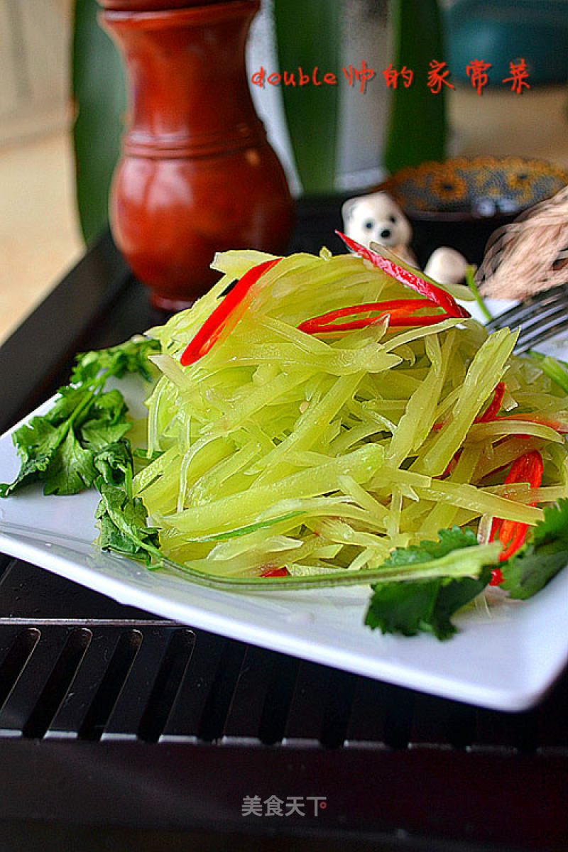 My Favorite Cold Dish for Chinese New Year [sweet and Sour Lettuce Shreds] recipe