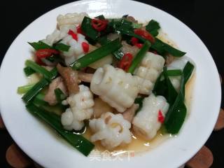 Stir Fried Squid Roll recipe