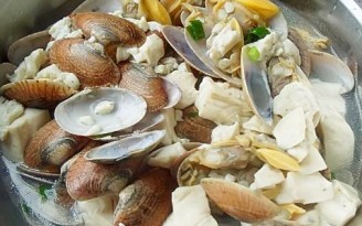 Clams Boiled Tofu recipe