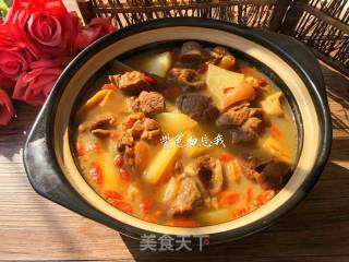 Lamb Stew with Radishes recipe