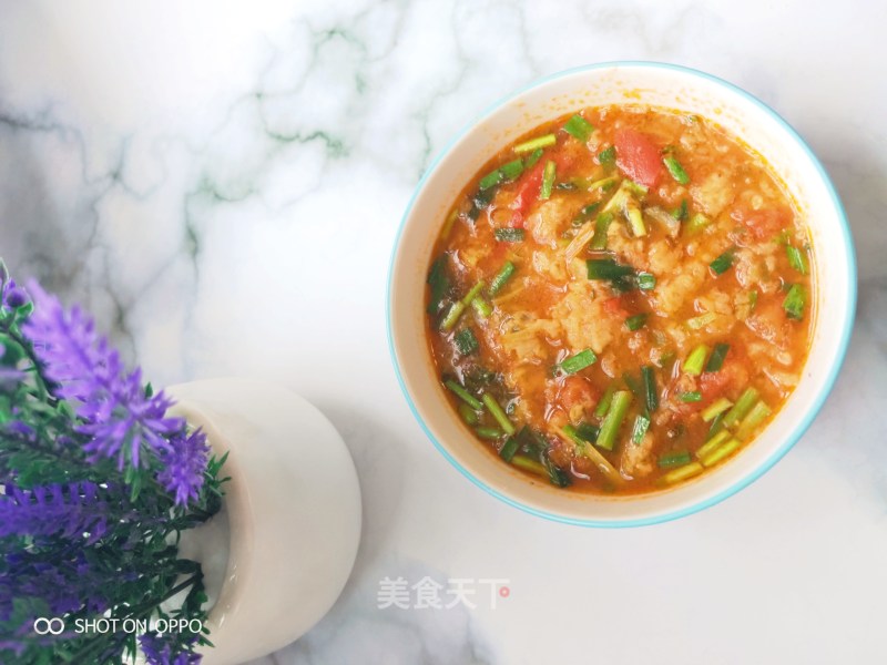 Simple and Delicious Tomato Pimple Soup (ball Version) recipe