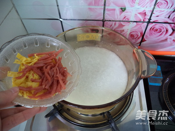 Ham and Egg Congee recipe
