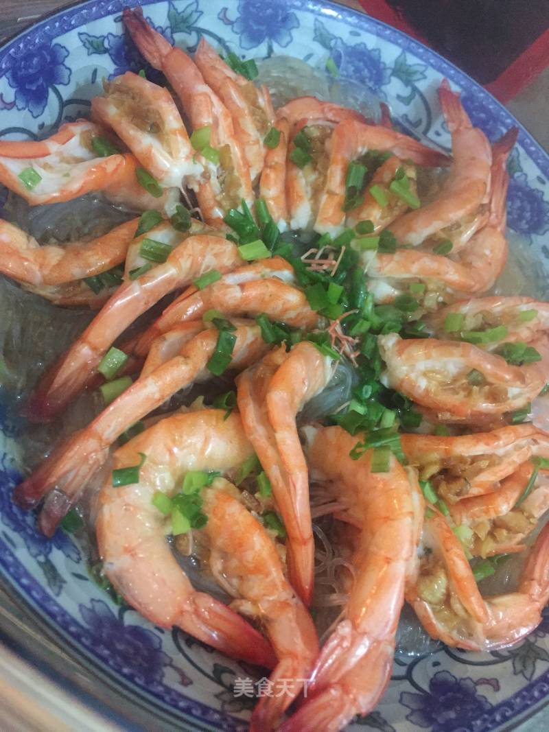 Steamed Garlic Back Vermicelli Shrimp recipe