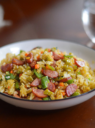 Fried Rice with Capers and Pork Sausage recipe