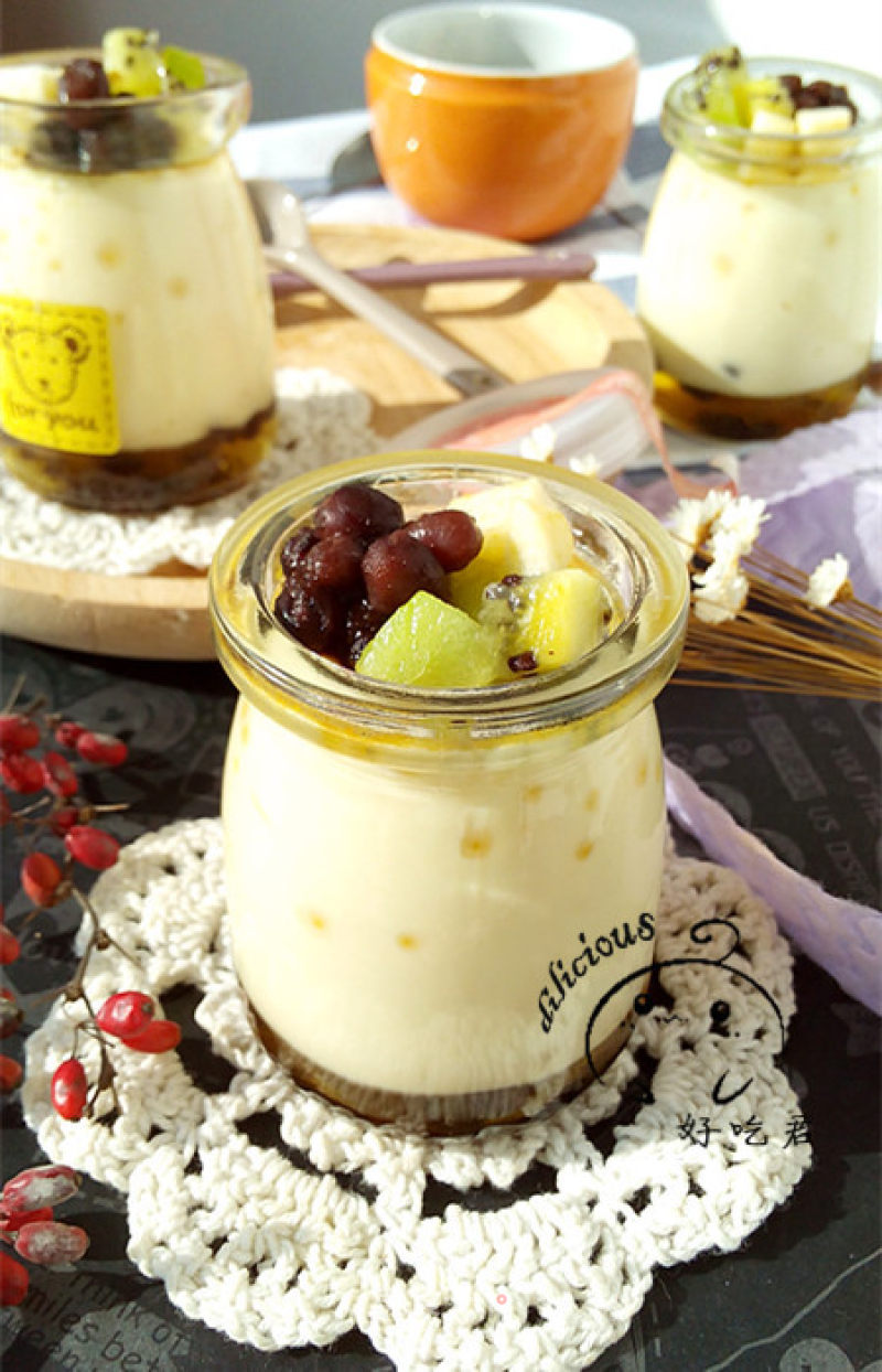 Caramel Red Bean Pudding recipe