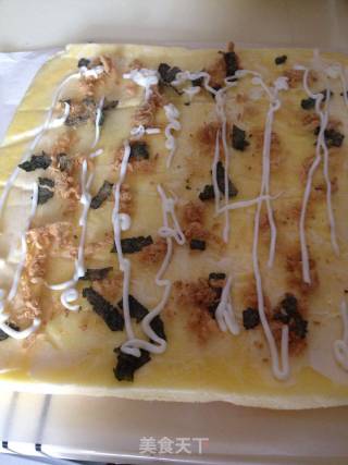Seaweed Pork Floss Cake Roll recipe