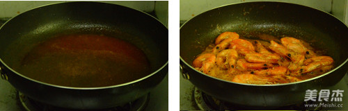 Open Back Shrimp in Tomato Sauce recipe