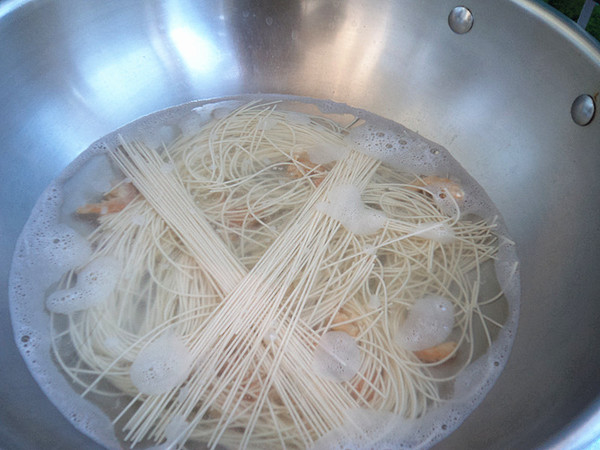 Millet Noodles, Sea Rice Noodle Soup recipe