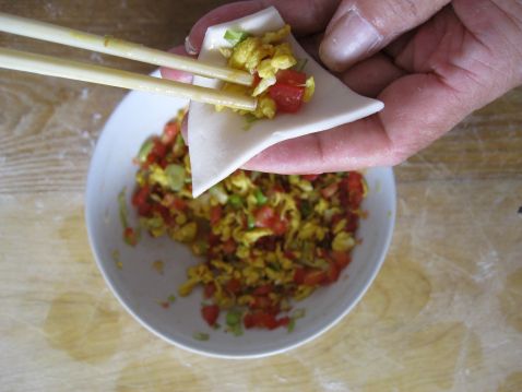 Tomato and Egg Ravioli recipe