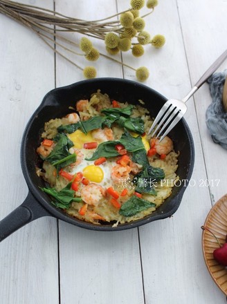 Shrimp and Potato Shredded Pie recipe