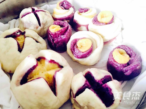 Purple Sweet Potato Milk Mantou recipe