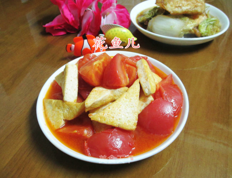 Stir-fried Lao Tofu with Tomato