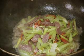 Celery Fried Sausage recipe