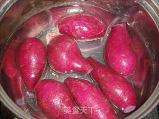 Jujube Puree Purple Sweet Potato Hemp Ball recipe