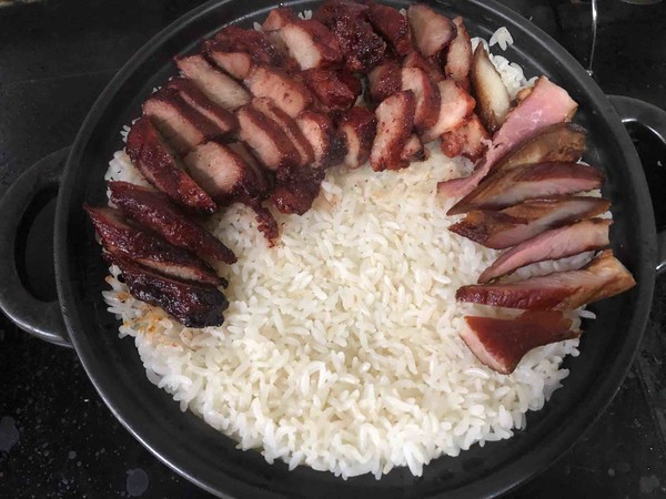 Barbecued Pork Claypot Rice recipe