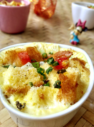 Mixed Vegetables, Whole Wheat Bread and Salty Pudding recipe