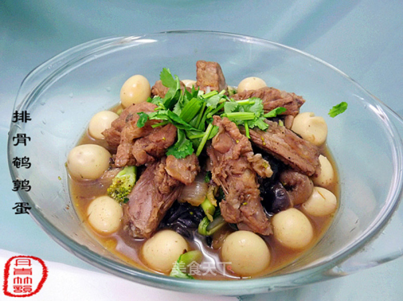 Red Wine Ribs and Quail Eggs recipe
