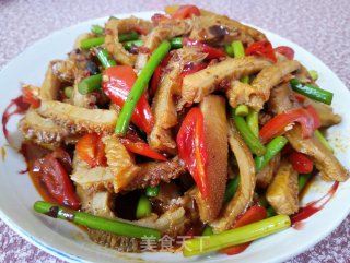 Lao Gan Ma Beef Tripe Stir-fried Garlic Moss recipe