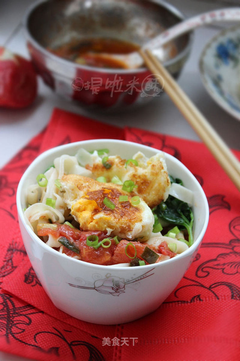 Make Him A Bowl of Noodles with Love-tomato Omelette Noodles