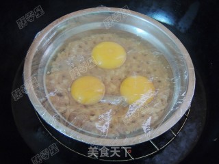 Lotus Root Cake Steamed Egg recipe