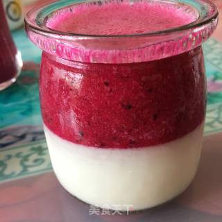 Yogurt Bird's Nest Pitaya Ice recipe