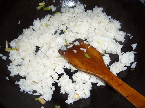 Scallion Fried Rice with Soy Sauce recipe