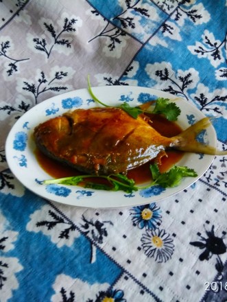 Braised Pomfret recipe