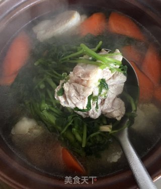 Watercress and Scallop Lean Meat Soup recipe