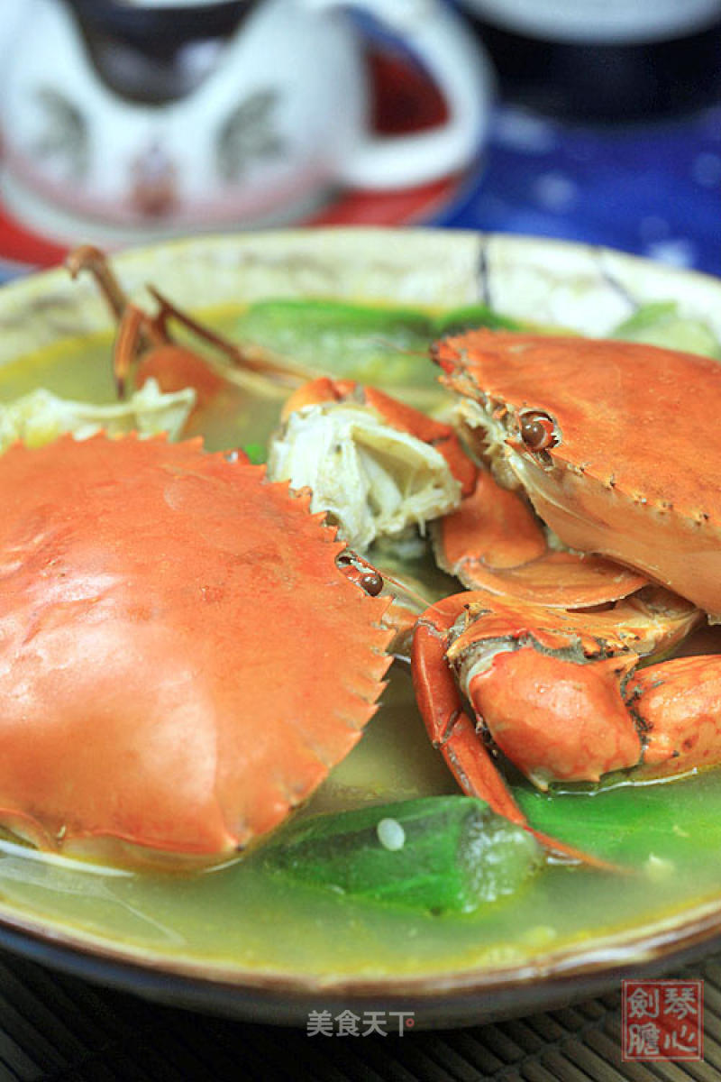 Boiled Crab with Water Melon