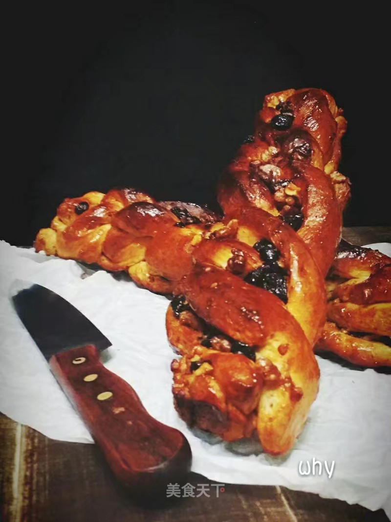 #aca Fourth Session Baking Contest# Making Erotic Half-wheat Braided Bread recipe
