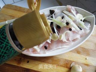 Steamed Fish Fillet with Black Bean Pepper recipe